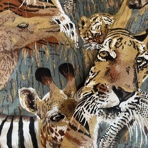 Vintage African Animal Print Women's Jacket